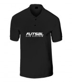 Fekete galléros férfi póló