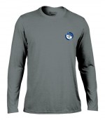 Charcoal szürke hosszú ujjú férfi póló