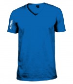 Royal kék V nyakú férfi póló