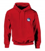 Piros kapucnis gyerek pulóver