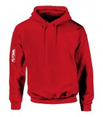 Piros kapucnis gyerek pulóver