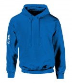 Zafir kék kapucnis felnőtt unisex pulóver