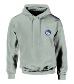 Szürke kapucnis felnőtt unisex pulóver