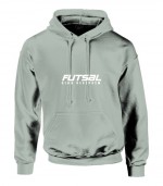 Szürke kapucnis felnőtt unisex pulóver 