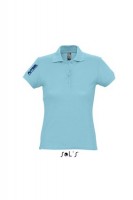 Kék galléros női póló