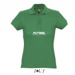 Kelly zöld galléros női póló