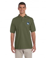 Military zöld férfi galléros póló